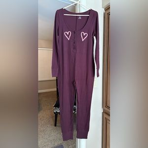 PINK Victoria's Secret Candy Cane Onsie